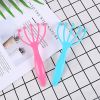 1pc Five-Claw Head Massager; 7.08*3.34in; Portable Head Massage Tool For Pressure Relief - Blue+Pink