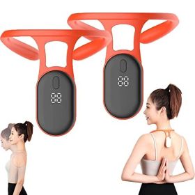 1/2pcs Mericle Ultrasonic Portable Lymphatic Soothing Body Shaping Neck Instrument;  Portable Massager for Men and Women - 2 pcs-red