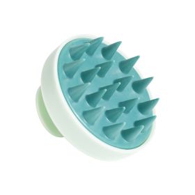 Silicone Shampoo Scalp Hair Massager Head Body Scalp Massage Brush Comb Hair Washing Comb Shower Brush Bath Spa Massage Brush - Green