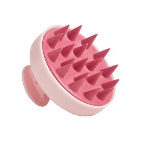 Silicone Shampoo Scalp Hair Massager Head Body Scalp Massage Brush Comb Hair Washing Comb Shower Brush Bath Spa Massage Brush - Pink