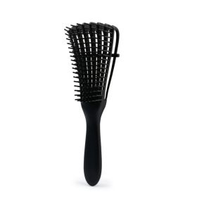 Detangling Hair Brush Massage Wet Hair Comb Detangler Hair Brush Wavy/Curly Wet/Dry/Oil/Thick Hair - Black