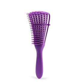 Detangling Hair Brush Massage Wet Hair Comb Detangler Hair Brush Wavy/Curly Wet/Dry/Oil/Thick Hair - Purple