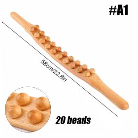 Wooden Trigger Point Massager Stick Lymphatic Drainage Massager Wood Therapy Massage Tools Gua Sha Massage Soft Tissue Release - A1