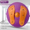 Twister Board Waist Twister: Reduce Puffiness & Massage Feet with Plum Blossom Shaped Outdoor/Indoor Fitness Equipment! - (Charm Purple) Plum Blossom