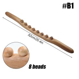 Wooden Trigger Point Massager Stick Lymphatic Drainage Massager Wood Therapy Massage Tools Gua Sha Massage Soft Tissue Release - B1