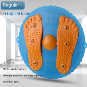 Twister Board Waist Twister: Reduce Puffiness & Massage Feet with Plum Blossom Shaped Outdoor/Indoor Fitness Equipment! - (Sapphire Blue) Plum Blossom