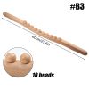 Wooden Trigger Point Massager Stick Lymphatic Drainage Massager Wood Therapy Massage Tools Gua Sha Massage Soft Tissue Release - B3