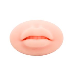 Microblading Reusable 5D Silicone Practice Lips Skin European Solid lip block For PMU Beginner Training Tattoo Permanent Makeup - Yellow Skin