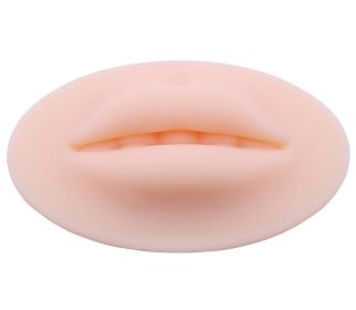 Microblading Reusable 5D Silicone Practice Lips Skin European Solid lip block For PMU Beginner Training Tattoo Permanent Makeup - 3D Thin lips