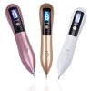 9 Level LCD Face Skin Dark Spot Remover - Mole, Tattoo, and Wart Removal with Plasma Pen - Beauty Care for Facial Freckles and Tags - Pink