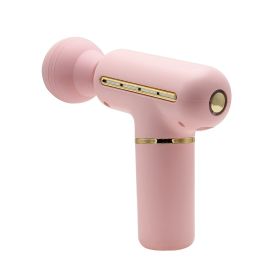 Portable Mini Massage Gun for Deep Tissue Massage - Perfect for Travel and Home Use - Light Pink