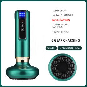 Electric Cupping Massager Vacuum Suction Cup GuaSha Anti Cellulite Beauty Health Scraping Infrared Heat Slimming Massage Therapy - 6 levels-No heating