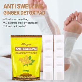 Ginger Wormwood Foot Patch Anti-Swelling Detox Pads Relief Stress Pain Revitalizing Improve Sleep Adhesive Sticker Plaster - 1