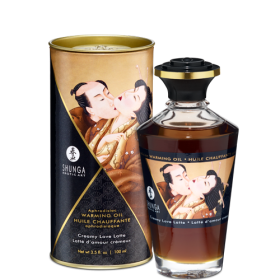 Shunga Warming Massage Oil Love Latte 3.5 fluid ounces - SH2214