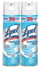 Lysol Disinfectant Spray, Sanitizing and Antibacterial Spray, For Disinfecting and Deodorizing, Crisp Linen, 19 Fl. Oz (Pack of 2) - Lysol Disinfectan