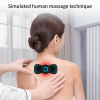 Portable Mini Electric Neck Back Body Massager Cervical Massage Stimulator Pain Relief Massage Patch With USB Charging Cable - Battery