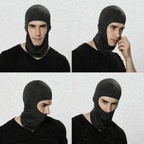 3 Pack Tactical Balaclava Thin Full Face Mask Lightweight Motorcycle Warmer Ski - Black