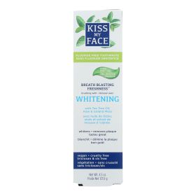 Kiss My Face Toothpaste - Whitening - Fluoride Free - Gel - 4.5 Oz - Default