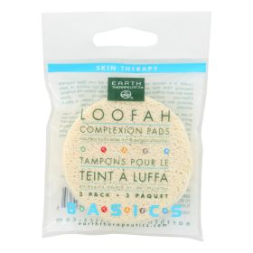 Earth Therapeutics Loofah Complexion Pads - 3 Pads - Case Of 12 - Default