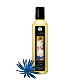 Shunga Massage Oil Asian Midnight Flower Seduction 8.4oz - SH1019