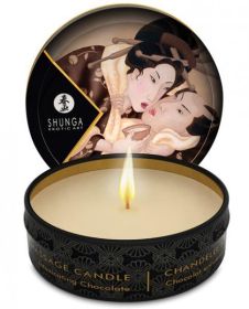 Shunga Excitation Mini Massage Candle Intoxicating Chocolate 1oz - TCN-SHU4609