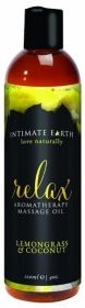 Intimate Earth Relax Massage Oil 4oz - IE009120