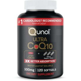 Qunol Ultra CoQ10 100 mg Softgels, 120 Ct - Qunol