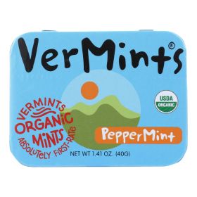 Vermints Breath Mints - All Natural - Peppermint - 1.41 Oz - Case Of 6 - Default