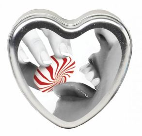 Edible Heart Candle Mint 4 oz - EBHSCK008