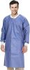 Disposable Gowns. Pack of 10 Blueberry Medical Lab Coats X-Large. 45 gsm SMS Surgical Gowns Non Sterile Unisex Disposable Scrubs with Long Sleeves; Kn