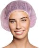 Disposable Hair Cap 21". Pack of 50 Pink Mob Caps. Polypropylene Bouffant Caps with Elastic Stretch Band; Disposable Hair Covers. Disposable Surgical