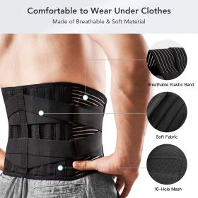 Pain Relief Waist Lumbar Support - Black - M