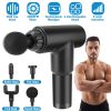 Percussion Massage Gun Rechargeable Deep Tissue Vibration Massager Handheld Leg Body Cordless Massager - US