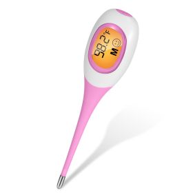 Oral Thermometer Body Thermometer Oral Rectal Underarm Temperature Thermometer - Pink