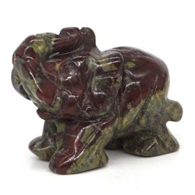 Elephant Statue Natural Gemstone Carved Healing Crystal Amethyst Quartz Animals Figurine Reiki Stones Lucky Decoration Wholesale - Dragon Blood Jasper