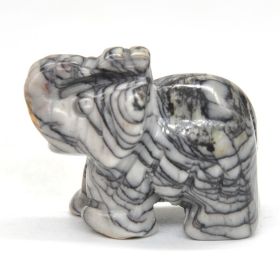 Elephant Statue Natural Gemstone Carved Healing Crystal Amethyst Quartz Animals Figurine Reiki Stones Lucky Decoration Wholesale - Chinese Picasso - 2