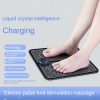 Foot Massager Mat -Foot Massager Pad for Pain Plantar Relief, Muscle Relaxation, Foldable Legs & Feet Massager Pad with 8 Modes, 19 Levels - Black