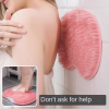 Shower Foot & Back Scrubber Mat Hands Free Foot Massager Mat with Non-Slip Suction Cups, Wall Mounted Silicone Bathroom Wash Foot Pad Exfoliating Dead