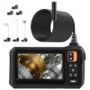 Industrial Endoscope Camera 1080P 4.3In Colorful IPS Screen 8mm IPX7 Waterproof Digital Snake Camera  - Black