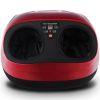 Shiatsu Foot Massager with Heat Kneading Rolling Scraping Air Compression - Red