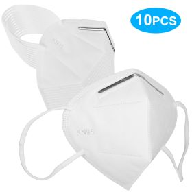 10 PCS Disposable KN95 Mask FFP2 Soft Breathable Protective Mask 95% Filtration Safety Masks - White