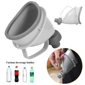 Unisex Potty Pee Funnel Adult Emergency Urinal Device Portable Male Female Toilet - Grey