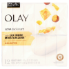 Olay Moisture Outlast Ultra Moisture Shea Butter Beauty Soap Bar Vitamin B3 Complex, 3.17 oz, 12 ct - Olay