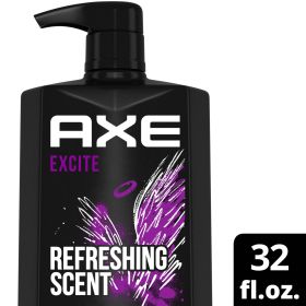 Axe Excite Refreshing Long Lasting Body Wash, Crisp Coconut and Black Pepper, 32 fl oz - Axe