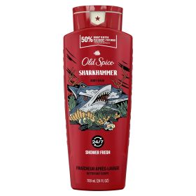 Old Spice Body Wash for Men, Sharkhammer, Long Lasting Lather, 24 fl oz - Old Spice