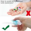 Portable Pill Taker Remover, Portable Pill Taker For Pills Capsule, Portable Tablet Dispenser For Outdoor Camping Travel, No Contact Pill Dispenser -