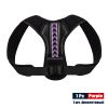 Adjustable Back Shoulder Posture Corrector Belt Clavicle Spine Support Reshape Your Body Home Office Sport Upper Back Neck Brace - Purple - XL-weight