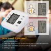 Arm Blood Pressure Monitor with Adjustable Cuff (8.7in-12.6in) Irregular Heartbeat Detector - White