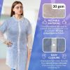 Disposable Lab Coat Medium. White Adult Lab Coat Disposable Unisex 30 gsm Polypropylene Isolation Gowns with 4 Snaps; Elastic Wrists. Non-Sterile Medi