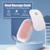 Portable Beauty Tool Scalp Comb, Electric Massage Comb, Body Relaxing High-Frequency Vibration Head Massager - Pink